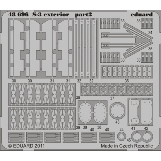 Eduard 48696 1/48 S-3 exterior Photo-Etched for Aircraft Photo etched set