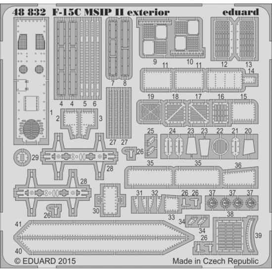 Eduard 48832 1/48 F-15C MSIP II exterior Photo-Etched for Aircraft Photo etched set