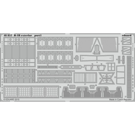 Eduard 48857 1/48 B-1B exterior Photo-Etched for Aircraft Photo etched set