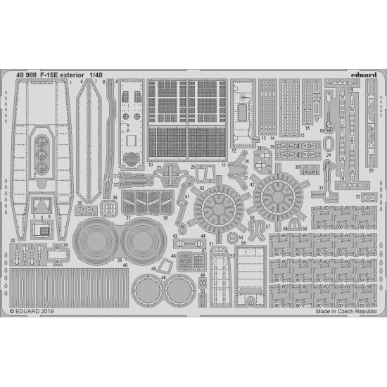 Eduard 48988 1/48 F-15E exterior Photo-Etched for Aircraft Photo etched set