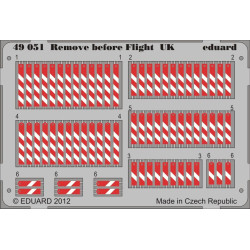 Eduard 49051 1/48 Remove before flight UK Photo-Etched for Aircraft Photo etched set