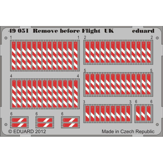 Eduard 49051 1/48 Remove before flight UK Photo-Etched for Aircraft Photo etched set