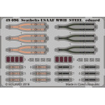Eduard 49096 1/48 Seatbelts USAAF WWII STEEL Photo-Etched for Aircraft Photo etched set