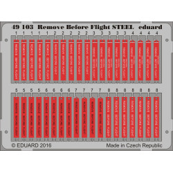 Eduard 49103 1/48 Remove Before Flight STEEL Photo-Etched for Aircraft Photo etched set
