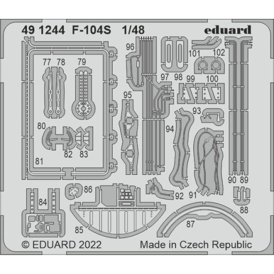 Eduard 491244 1/48 F-104S Photo-Etched for Aircraft Photo etched set