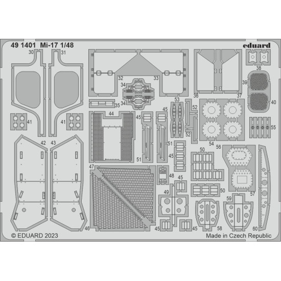 Eduard 491401 1/48 Mi-17 Photo-Etched for Aircraft Photo etched set