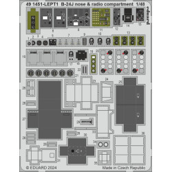 Eduard 491451 1/48 B-24J nose & radio compartment Photo-Etched for Aircraft Photo etched set