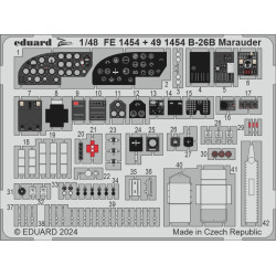 Eduard 491454 1/48 B-26B Marauder cockpit & nose interior Photo-Etched for Aircraft Photo etched set