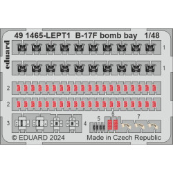 Eduard 491465 1/48 B-17F bomb bay Photo-Etched for Aircraft