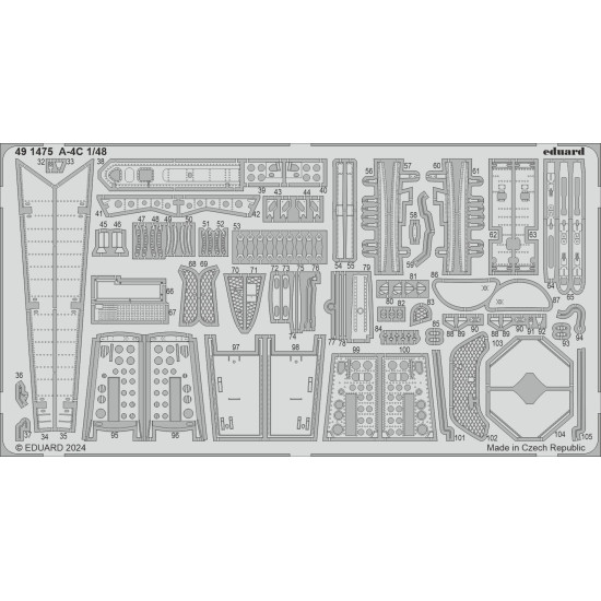 Eduard 491475 1/48 A-4C Photo-Etched for Aircraft