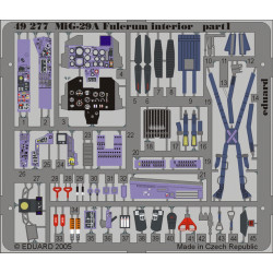 Eduard 49277 1/48 MiG-29A Fulcrum interior Photo-Etched for Aircraft Photo etched set