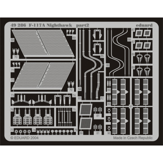Eduard 49286 1/48 F-117A Photo-Etched for Aircraft Photo etched set