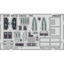 Eduard 49957 1/48 AH-1Z interior Photo-Etched for Aircraft Photo etched set