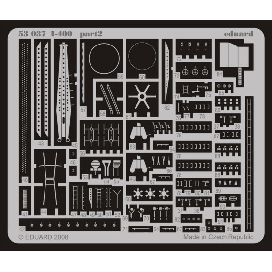 Eduard 53037 1/350 I-400 0 Photo-Etched for Ships Photo etched set Eduard 53037 1/350 I-400 0 Photo-Etched for Ships Photo etched set