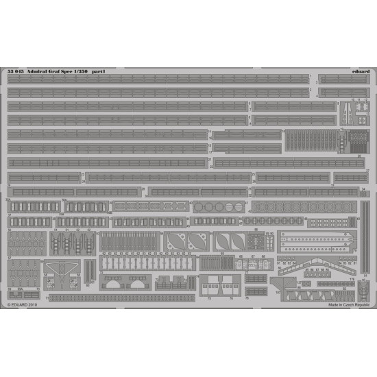 Eduard 53045 1/350 Admiral Graf Spee 0 Photo-Etched for Ships Photo etched set Eduard 53045 1/350 Admiral Graf Spee 0 Photo-Etched for Ships Photo etched set