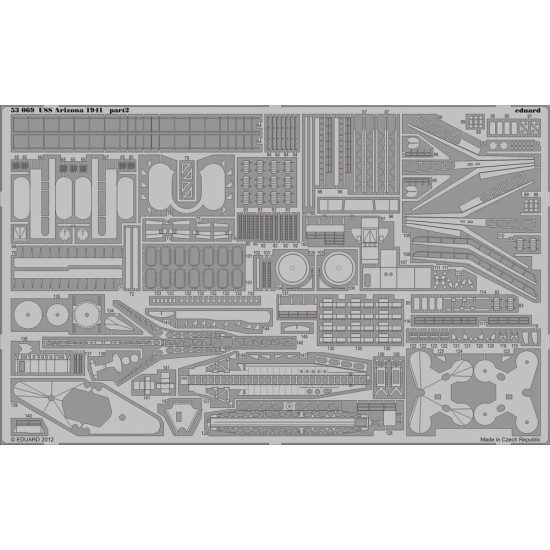 Eduard 53069 1/350 USS Arizona 1941 0 Photo-Etched for Ships Photo etched set Eduard 53069 1/350 USS Arizona 1941 0 Photo-Etched for Ships Photo etched set
