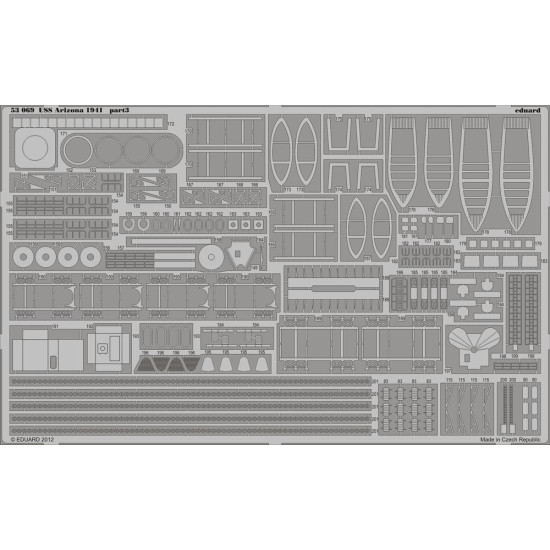 Eduard 53069 1/350 USS Arizona 1941 0 Photo-Etched for Ships Photo etched set Eduard 53069 1/350 USS Arizona 1941 0 Photo-Etched for Ships Photo etched set
