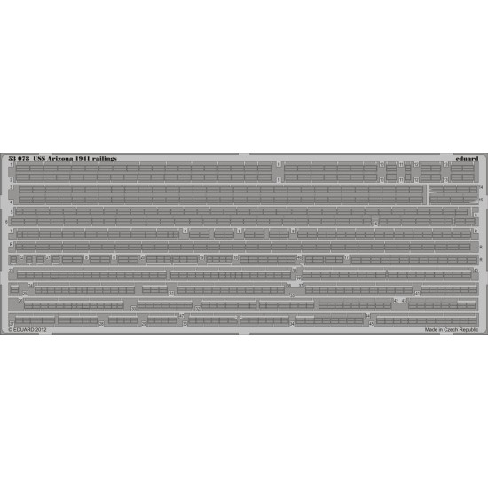 Eduard 53078 1/350 USS Arizona 1941 railings 0 Photo-Etched for Ships Photo etched set Eduard 53078 1/350 USS Arizona 1941 railings 0 Photo-Etched for Ships Photo etched set