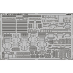 Eduard 53091 1/350 HMS Dreadnought 1907 0 Photo-Etched for Ships Photo etched set