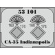 Eduard 53101 1/350 USS CA-35 Indianapolis 0 Photo-Etched for Ships Photo etched set