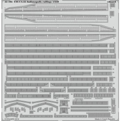 Eduard 53105 1/350 USS CA-35 Indianapolis railings 0 Photo-Etched for Ships Photo etched set