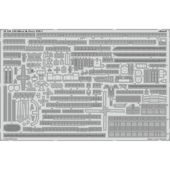 Eduard 53150 1/350 USS Oliver H. Perry FFG-7 0 Photo-Etched for Ships Photo etched set Eduard 53150 1/350 USS Oliver H. Perry FFG-7 0 Photo-Etched for Ships Photo etched set