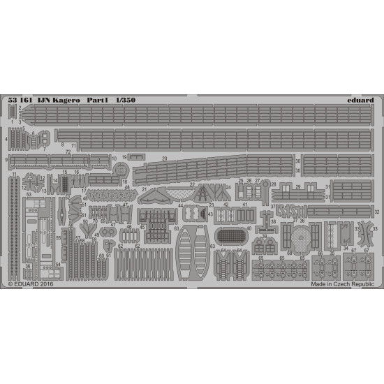 Eduard 53161 1/350 IJN Kagero pt.1 0 Photo-Etched for Ships Photo etched set Eduard 53161 1/350 IJN Kagero pt.1 0 Photo-Etched for Ships Photo etched set
