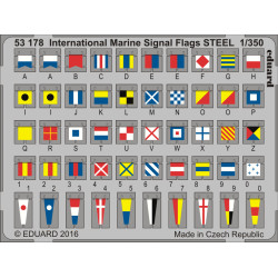 Eduard 53178 1/350 International Marine Signal Flags STEEL 0 Photo-Etched for Ships Photo etched set