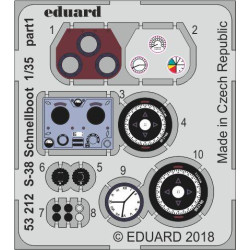Eduard 53212 1/35 S-38 Schnellboot Photo-Etched for Ships Photo etched set