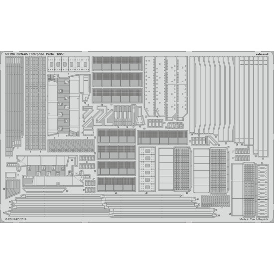 Eduard 53236 1/350 CVN-65 Enterprise pt.4 0 Photo-Etched for Ships Photo etched set Eduard 53236 1/350 CVN-65 Enterprise pt.4 0 Photo-Etched for Ships Photo etched set