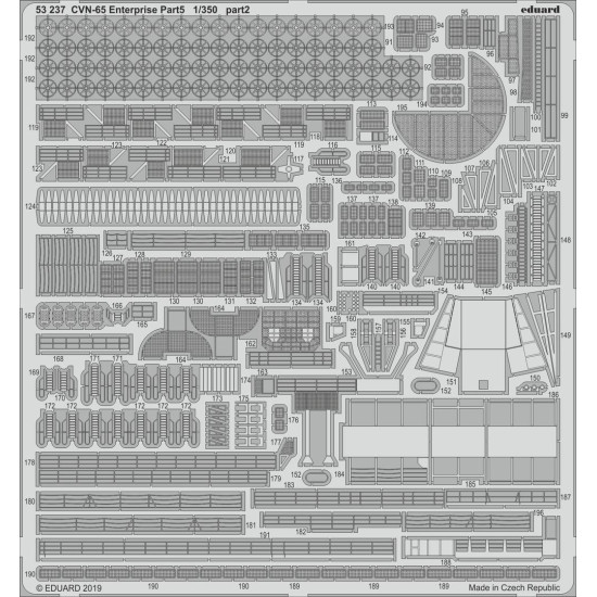 Eduard 53237 1/350 CVN-65 Enterprise pt.5 0 Photo-Etched for Ships Photo etched set