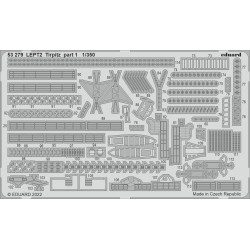 Eduard 53279 1/350 Tirpitz part 1 0 Photo-Etched for Ships Photo etched set