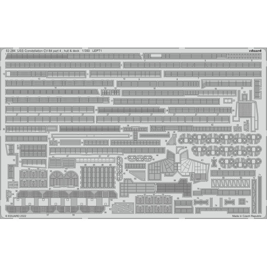 Eduard 53284 1/350 USS Constellation CV-64 part 4 - hull & deck 0 Photo-Etched for Ships Photo etched set Eduard 53284 1/350 USS Constellation CV-64 part 4 - hull & deck 0 Photo-Etched for Ships Photo etched set