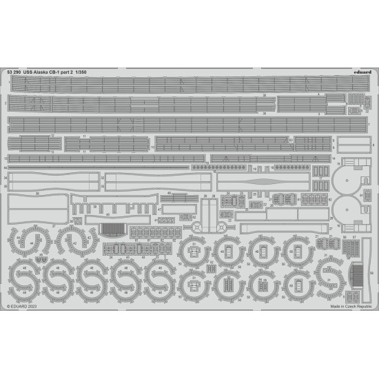 Eduard 53290 1/350 USS Alaska CB-1 part 2 0 Photo-Etched for Ships Photo etched set Eduard 53290 1/350 USS Alaska CB-1 part 2 0 Photo-Etched for Ships Photo etched set