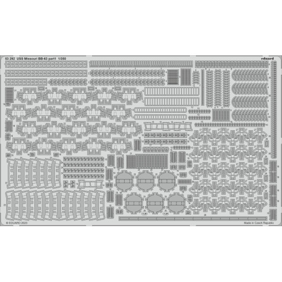 Eduard 53292 1/350 USS Missouri BB-63 0 Photo-Etched for Ships Photo etched set Eduard 53292 1/350 USS Missouri BB-63 0 Photo-Etched for Ships Photo etched set
