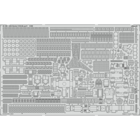 Eduard 53295 1/350 USS Nimitz CVN-68 part 1 0 Photo-Etched for Ships Photo etched set Eduard 53295 1/350 USS Nimitz CVN-68 part 1 0 Photo-Etched for Ships Photo etched set