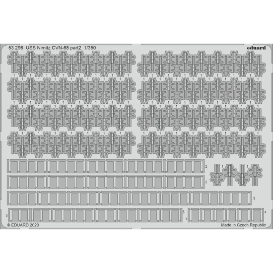 Eduard 53296 1/350 USS Nimitz CVN-68 part 2 0 Photo-Etched for Ships Photo etched set Eduard 53296 1/350 USS Nimitz CVN-68 part 2 0 Photo-Etched for Ships Photo etched set