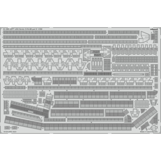Eduard 53299 1/350 USS Nimitz CVN-68 part 5 0 Photo-Etched for Ships Photo etched set