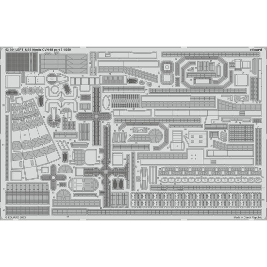 Eduard 53301 1/350 USS Nimitz CVN-68 part 7 0 Photo-Etched for Ships Photo etched set Eduard 53301 1/350 USS Nimitz CVN-68 part 7 0 Photo-Etched for Ships Photo etched set