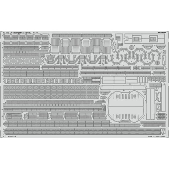 Eduard 53312 1/350 USS Ranger CV-4 part 2 0 Photo-Etched for Ships Eduard 53312 1/350 USS Ranger CV-4 part 2 0 Photo-Etched for Ships