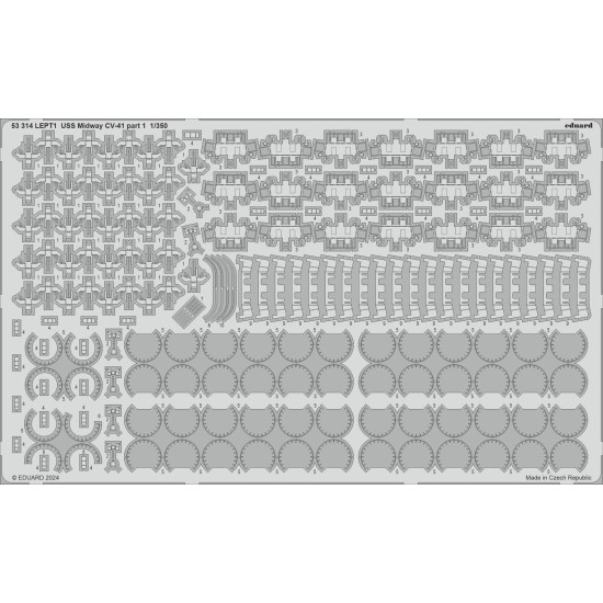 Eduard 53314 1/350 USS Midway CV-41 part 1 0 Photo-Etched for Ships Eduard 53314 1/350 USS Midway CV-41 part 1 0 Photo-Etched for Ships