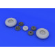 Eduard 624001 1/24 Typhoon wheels Brassin for Aircraft Eduard 624001 1/24 Typhoon wheels Brassin for Aircraft