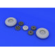 Eduard 624001 1/24 Typhoon wheels Brassin for Aircraft Eduard 624001 1/24 Typhoon wheels Brassin for Aircraft