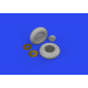 Eduard 624004 1/24 Spitfire Mk.IX wheels 5spoke Brassin for Aircraft