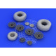 Eduard 632014 1/32 B-25H/J wheels Brassin for Aircraft