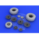 Eduard 632014 1/32 B-25H/J wheels Brassin for Aircraft