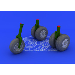 Eduard 632016 1/32 He 219 wheels Brassin for Aircraft