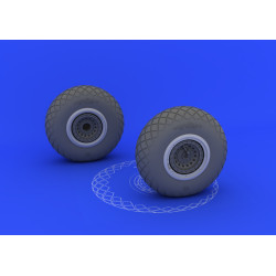 Eduard 632017 1/32 B-17 wheels Brassin for Aircraft