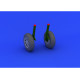 Eduard 632019 1/32 F4U-1 wheels Brassin for Aircraft Eduard 632019 1/32 F4U-1 wheels Brassin for Aircraft