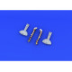 Eduard 632021 1/32 Bf 109G-6 undercarriage legs BRONZE Brassin for Aircraft